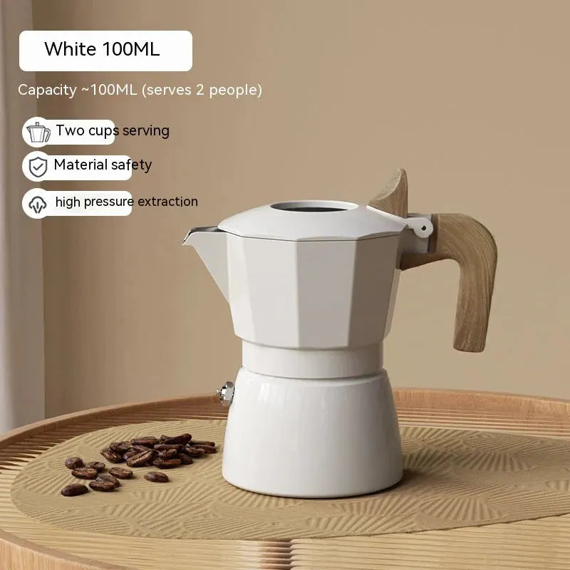 Double Valve Moka Pot Espresso Coffee Machine - Bellarte Enchanté Double Valve Moka Pot Espresso Coffee Machine
